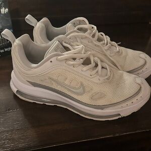 Nike Women's Cream and Gray Sneakers